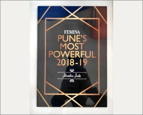 Femina as the Pune’s Most Powerful 2018-19 in the presence of Amruta Fadnavis, the first lady of Maharashtra.