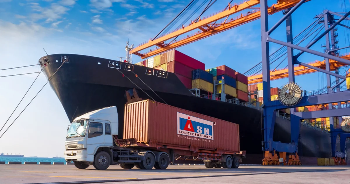 Container truck transportation by Ash Logistics